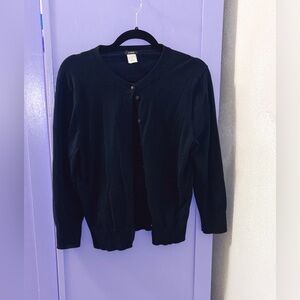 J. Crew Navy Blue Jackie Cardigan Sweater button up